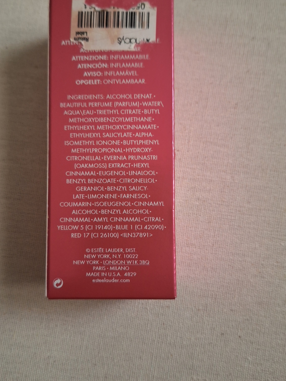 Estee Lauder Beautiful Pink and Gold Boxed Fragrance - Picture 3 of 3